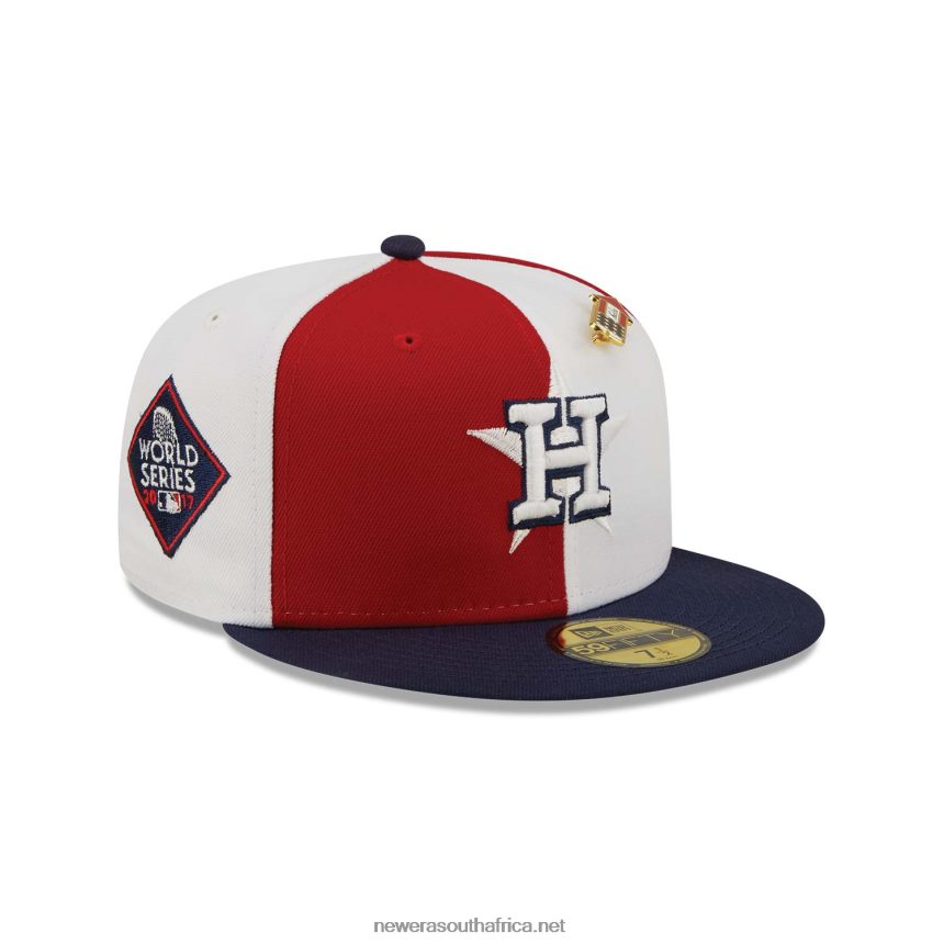 Houston Astros Pinwheel Americana Red 59FIFTY Fitted Cap New Era TRBRBN1198