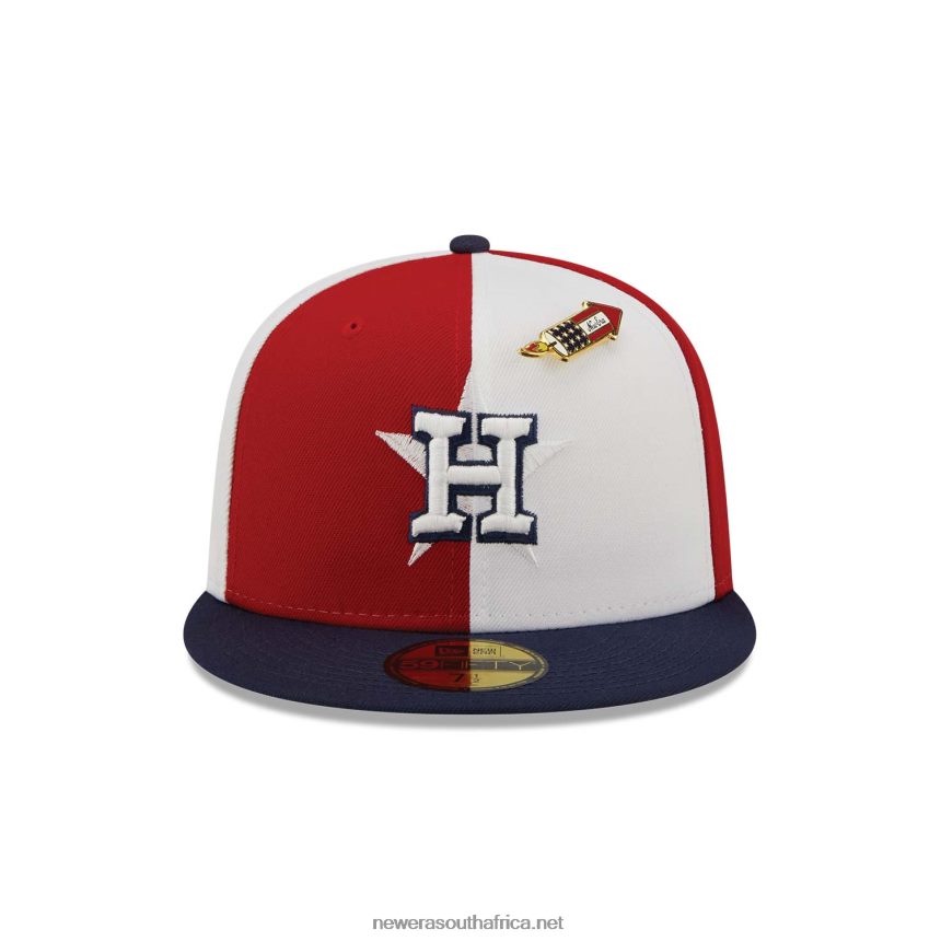 Houston Astros Pinwheel Americana Red 59FIFTY Fitted Cap New Era TRBRBN1198