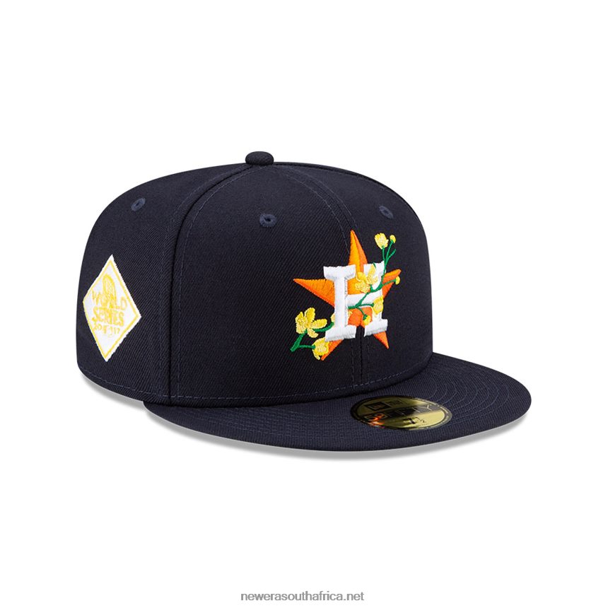 Houston Astros Side Patch Bloom Navy 59FIFTY Fitted Cap New Era TRBRBN1258