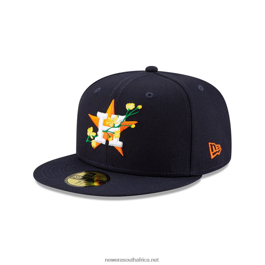 Houston Astros Side Patch Bloom Navy 59FIFTY Fitted Cap New Era TRBRBN1258