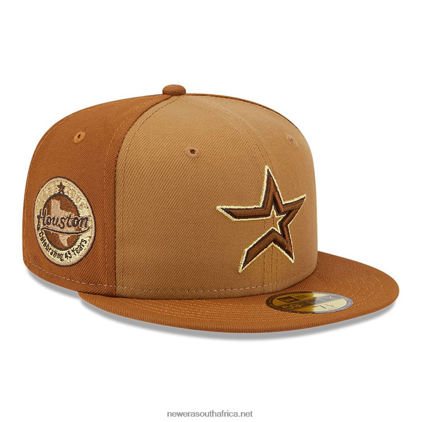 Houston Astros Tri Tone Brown 59FIFTY Fitted Cap New Era TRBRBN567