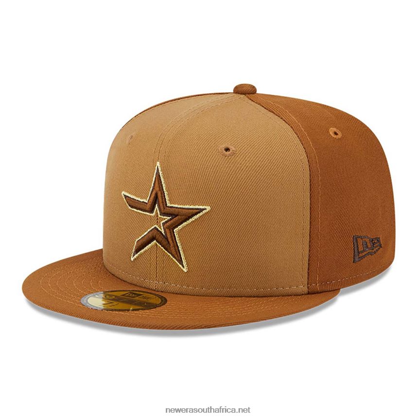 Houston Astros Tri Tone Brown 59FIFTY Fitted Cap New Era TRBRBN567