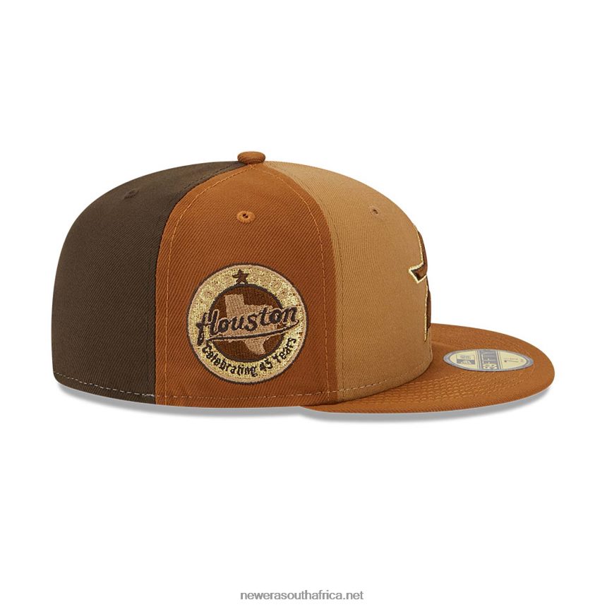 Houston Astros Tri Tone Brown 59FIFTY Fitted Cap New Era TRBRBN567
