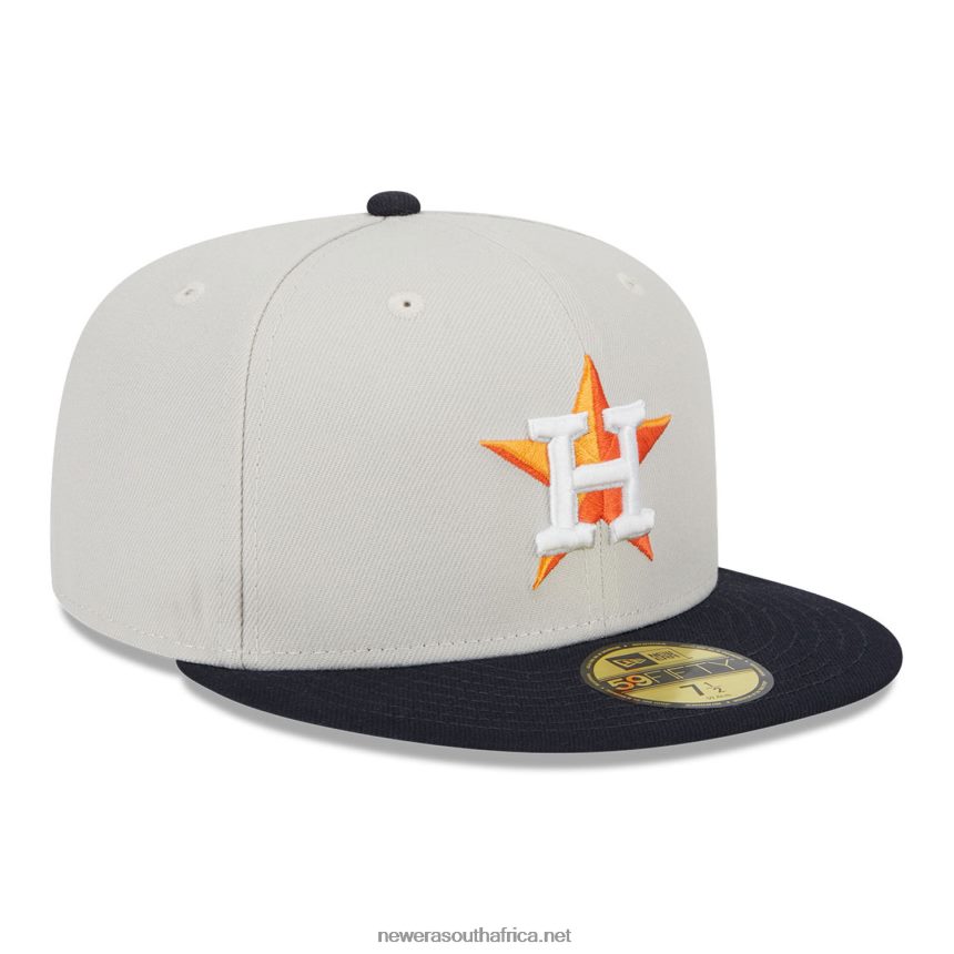 Houston Astros Varsity Letter Stone 59FIFTY Fitted Cap New Era TRBRBN67