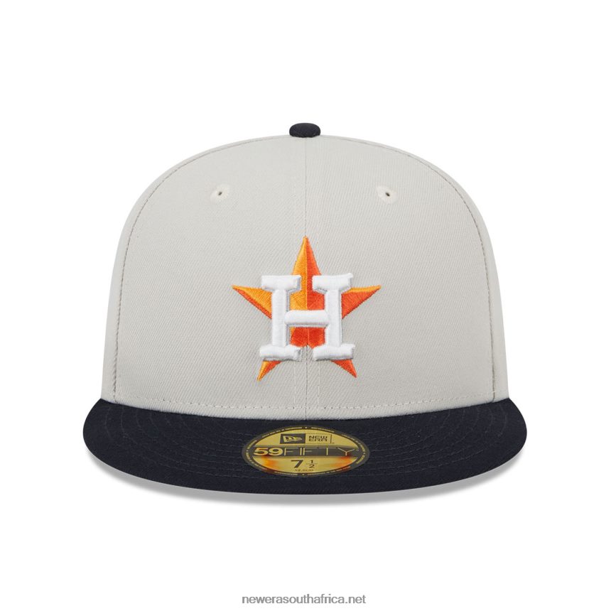Houston Astros Varsity Letter Stone 59FIFTY Fitted Cap New Era TRBRBN67
