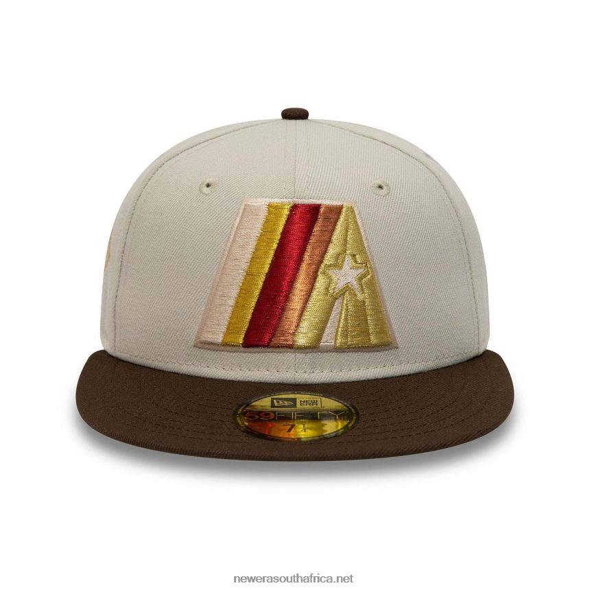 Houston Astros World Series Beige 59FIFTY Fitted Cap New Era TRBRBN277