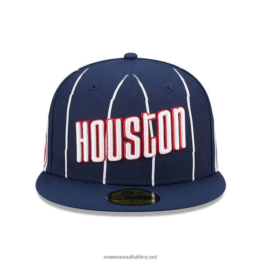 Houston Rockets Authentics City Edition Dark Blue 59FIFTY Fitted Cap New Era TRBRBN400