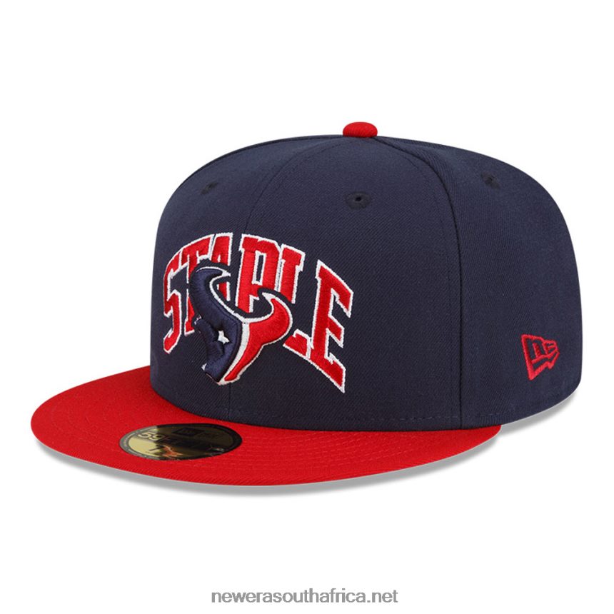 Houston Texans x Staple Navy 59FIFTY Fitted Cap New Era TRBRBN1024