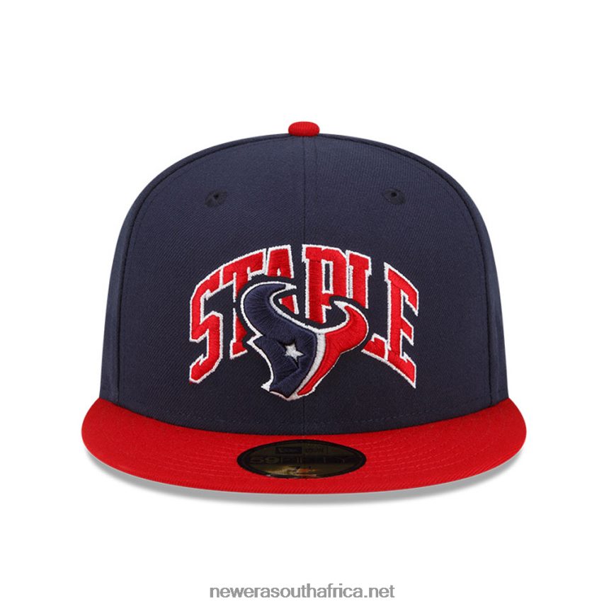 Houston Texans x Staple Navy 59FIFTY Fitted Cap New Era TRBRBN1024