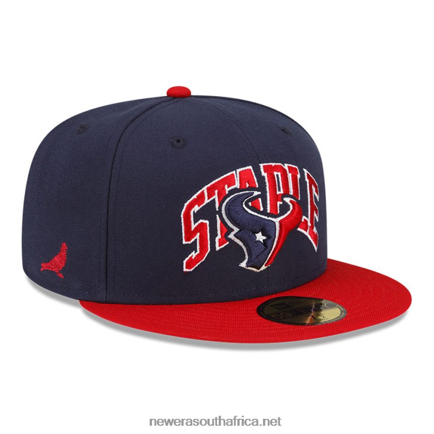 Houston Texans x Staple Navy 59FIFTY Fitted Cap New Era TRBRBN1024