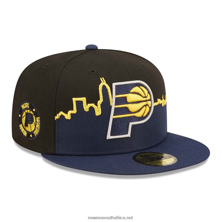 Indiana Pacers NBA Tip Off 2022 Black 59FIFTY Fitted Cap New Era TRBRBN98