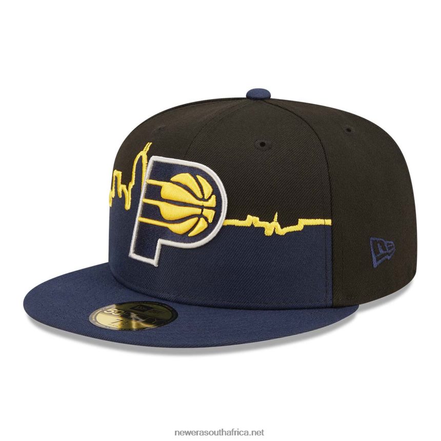 Indiana Pacers NBA Tip Off 2022 Black 59FIFTY Fitted Cap New Era TRBRBN98