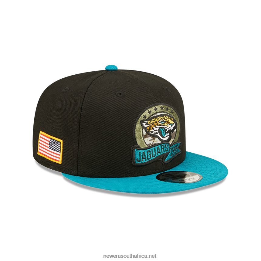 Jackosnville Jaguars NFL Salute to Service Black 9FIFTY Snapback Cap New Era TRBRBN1843