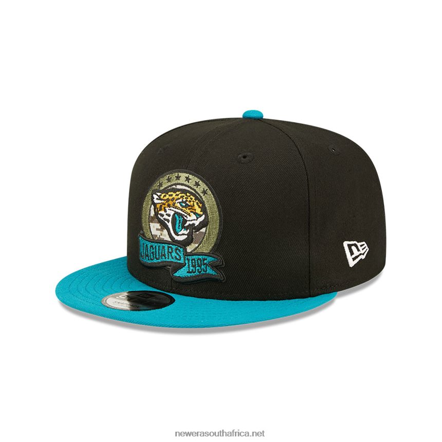 Jackosnville Jaguars NFL Salute to Service Black 9FIFTY Snapback Cap New Era TRBRBN1843