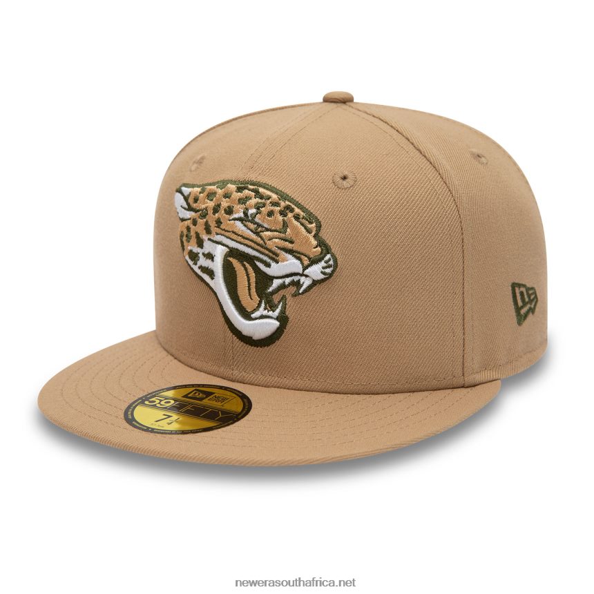 Jacksonville Jaguars NFL Teams Beige 59FIFTY Cap New Era TRBRBN708