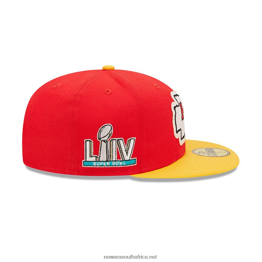 Kansas City Chiefs NE Letterman Red 59FIFTY Fitted Cap New Era TRBRBN406