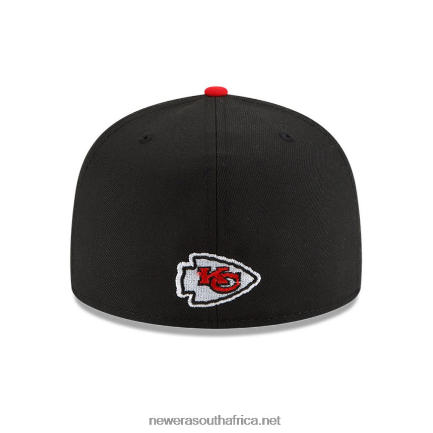Kansas City Chiefs NFL Draft Black 59FIFTY Fitted Cap New Era TRBRBN307