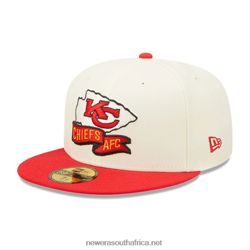 Kansas City Chiefs NFL Sideline 2022 White 59FIFTY Fitted Cap New Era TRBRBN1327