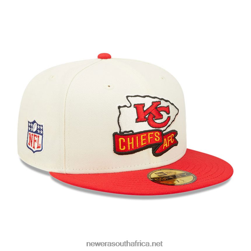Kansas City Chiefs NFL Sideline 2022 White 59FIFTY Fitted Cap New Era TRBRBN1327