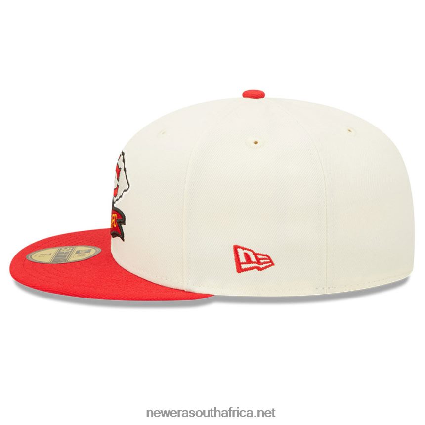 Kansas City Chiefs NFL Sideline 2022 White 59FIFTY Fitted Cap New Era TRBRBN1327