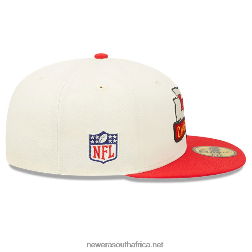 Kansas City Chiefs NFL Sideline 2022 White 59FIFTY Fitted Cap New Era TRBRBN1327