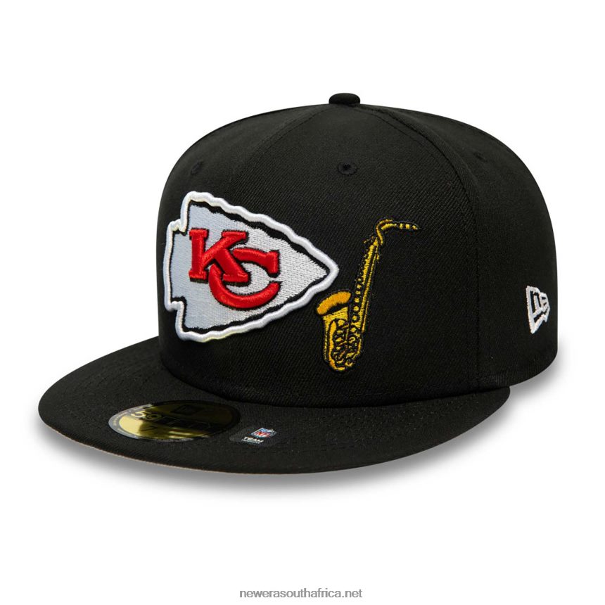 Kansas City Chiefs Team Spotlight Black 59FIFTY Fitted Cap New Era TRBRBN982