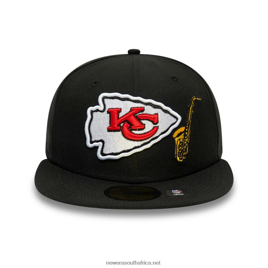 Kansas City Chiefs Team Spotlight Black 59FIFTY Fitted Cap New Era TRBRBN982