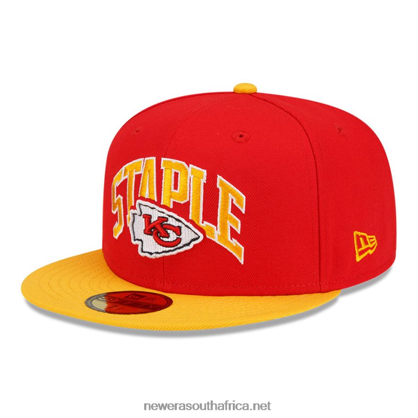Kansas City Chiefs x Staple Red 59FIFTY Fitted Cap New Era TRBRBN423