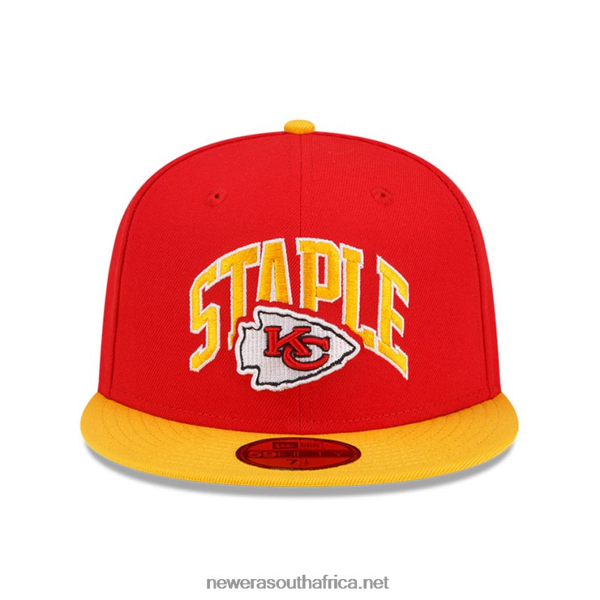Kansas City Chiefs x Staple Red 59FIFTY Fitted Cap New Era TRBRBN423