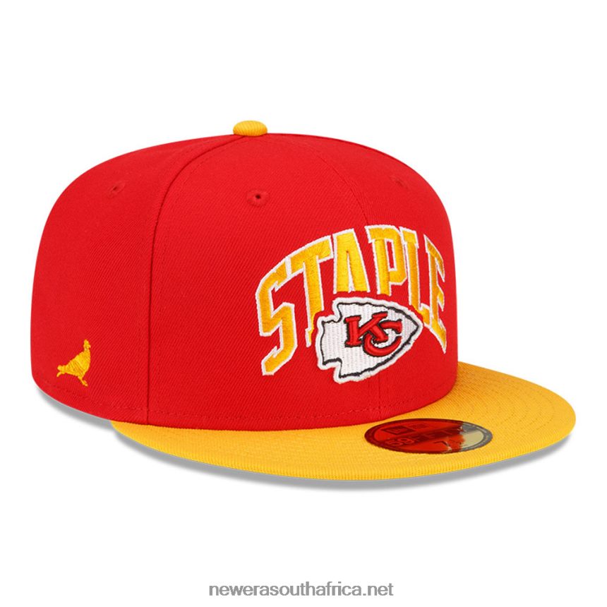 Kansas City Chiefs x Staple Red 59FIFTY Fitted Cap New Era TRBRBN423