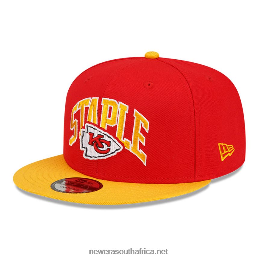 Kansas City Chiefs x Staple Red 9FIFTY Snapback Cap New Era TRBRBN1930