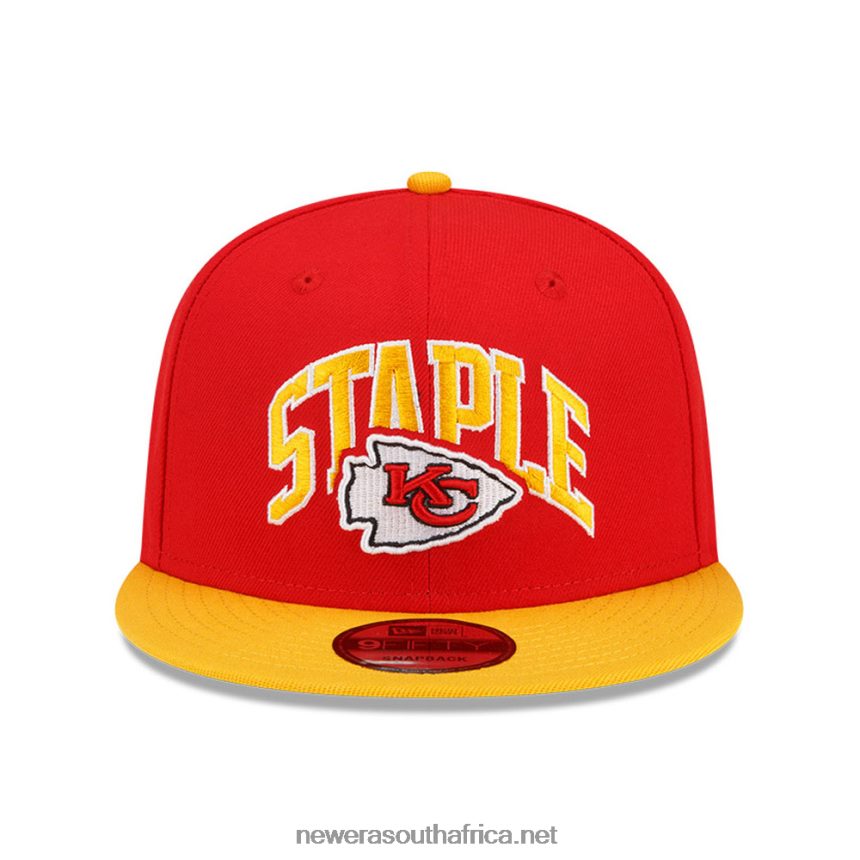 Kansas City Chiefs x Staple Red 9FIFTY Snapback Cap New Era TRBRBN1930