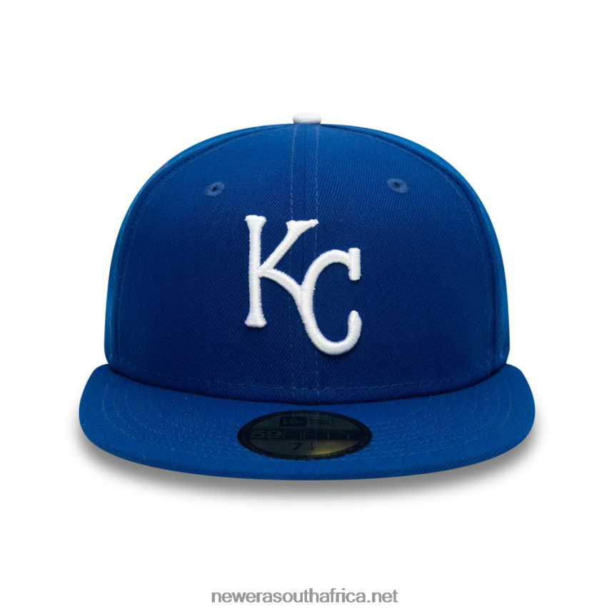 Kansas City Royals AC Perf Blue 59FIFTY Cap New Era TRBRBN1385