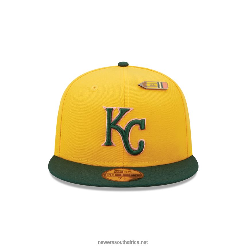 Kansas City Royals Back to School Yellow 59FIFTY Fitted Cap New Era TRBRBN111