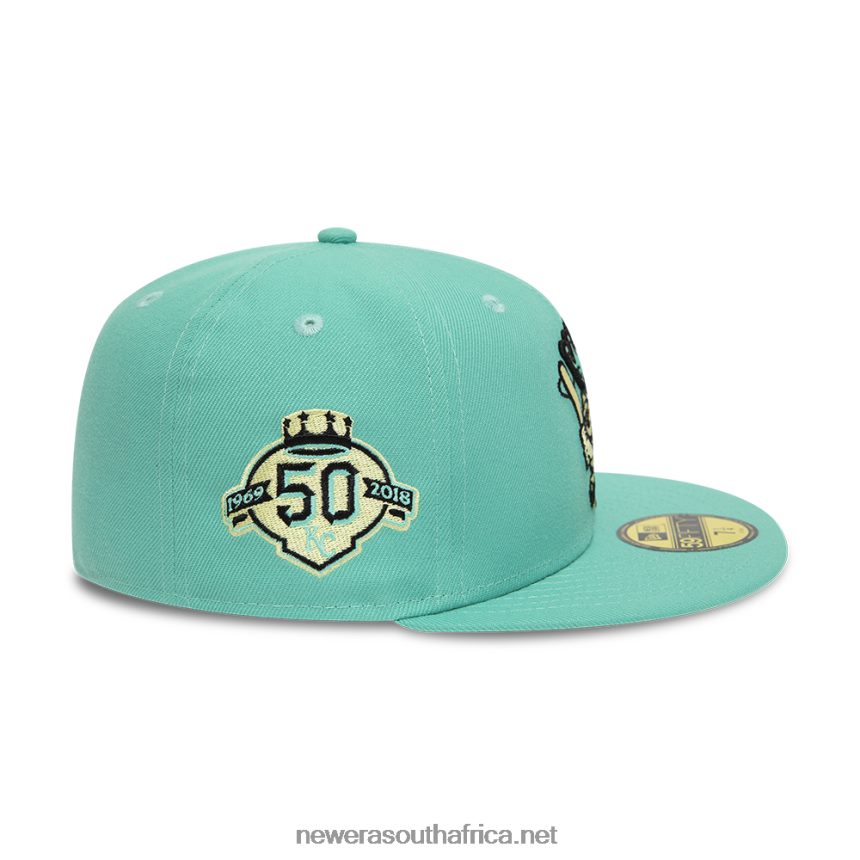 Kansas City Royals Pastel Turquoise 59FIFTY Fitted Cap New Era TRBRBN1147