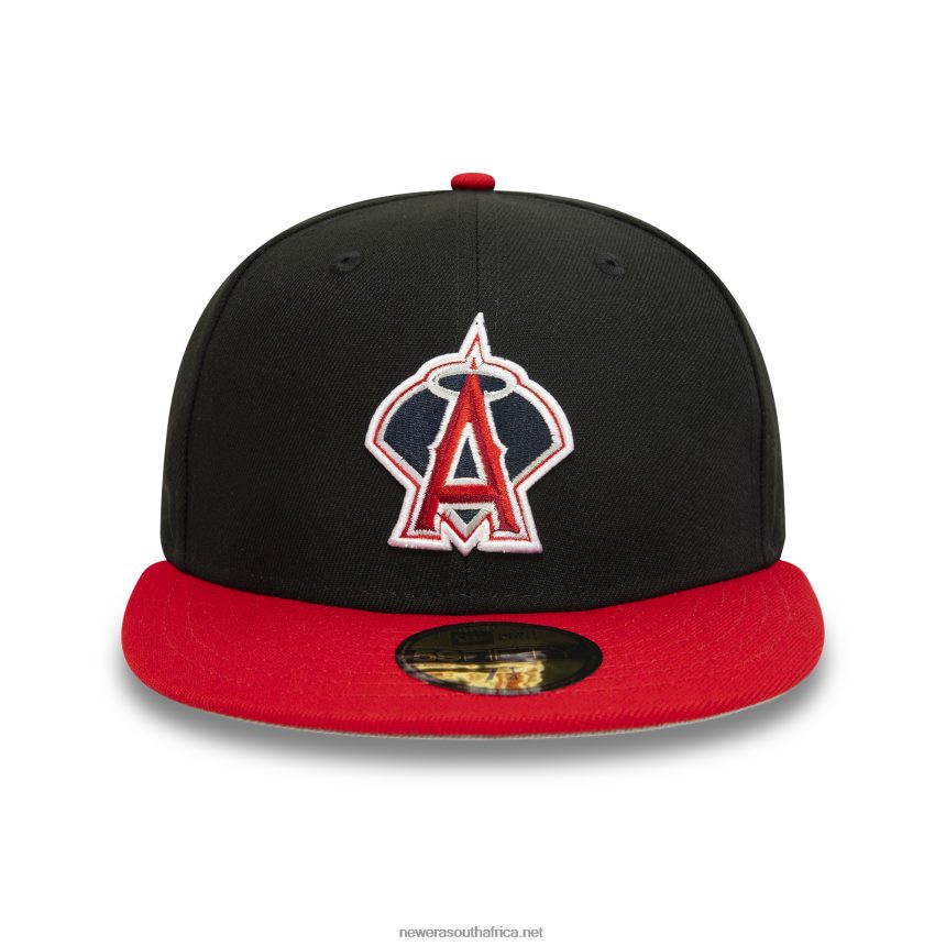 LA Angels 2002 World Series Black 59FIFTY Fitted Cap New Era TRBRBN215