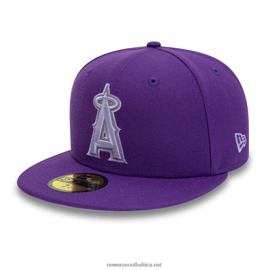 LA Angels 50th Anniversary Purple 59FIFTY Fitted Cap New Era TRBRBN333