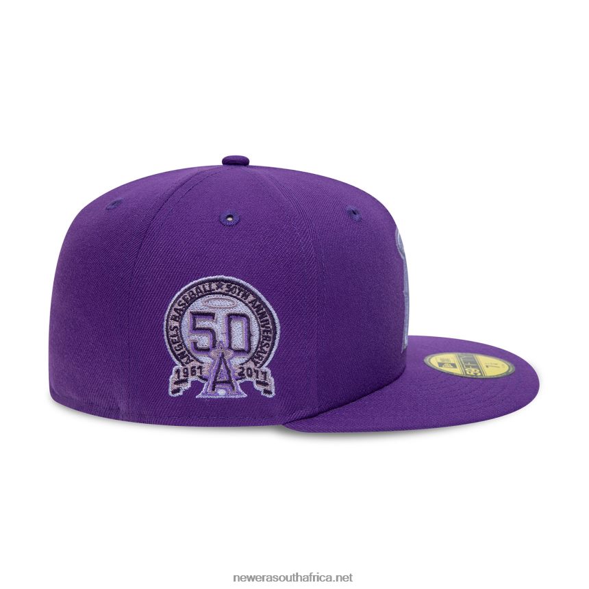 LA Angels 50th Anniversary Purple 59FIFTY Fitted Cap New Era TRBRBN333