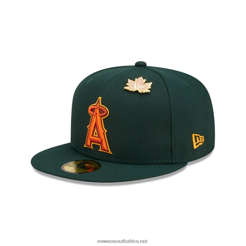 LA Angels Leafy Dark Green 59FIFTY Fitted Cap New Era TRBRBN596