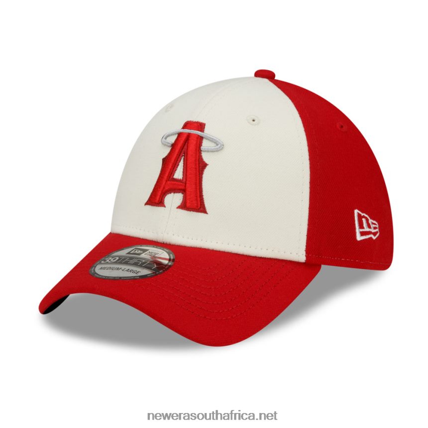 LA Angels MLB City Connect Red 39THIRTY Stretch Fit Cap New Era TRBRBN2158
