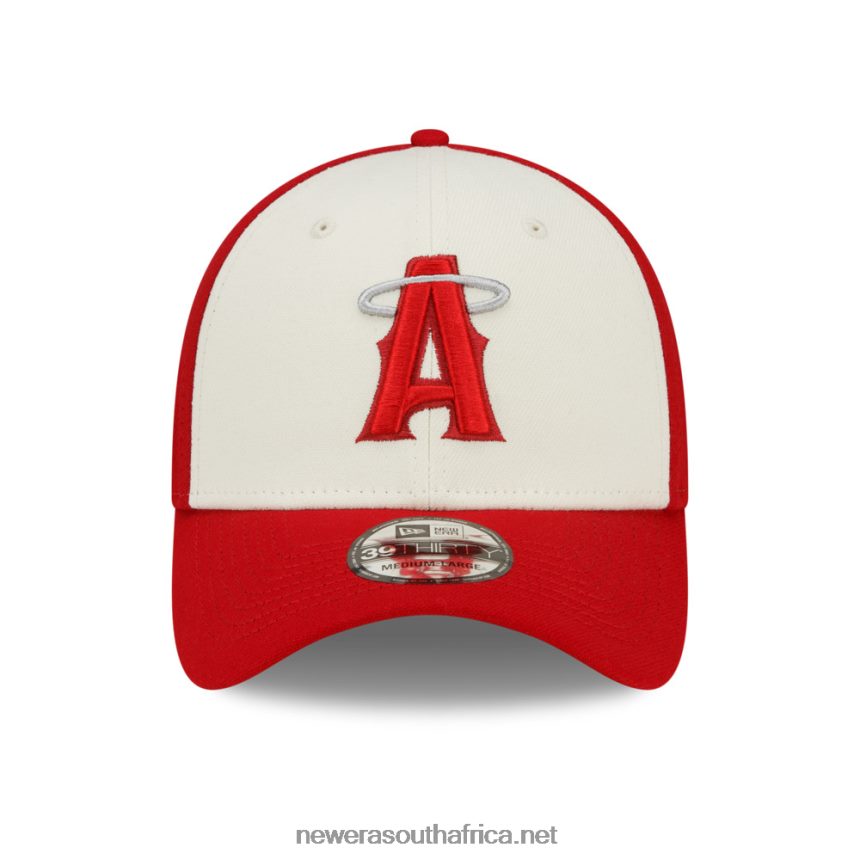LA Angels MLB City Connect Red 39THIRTY Stretch Fit Cap New Era TRBRBN2158