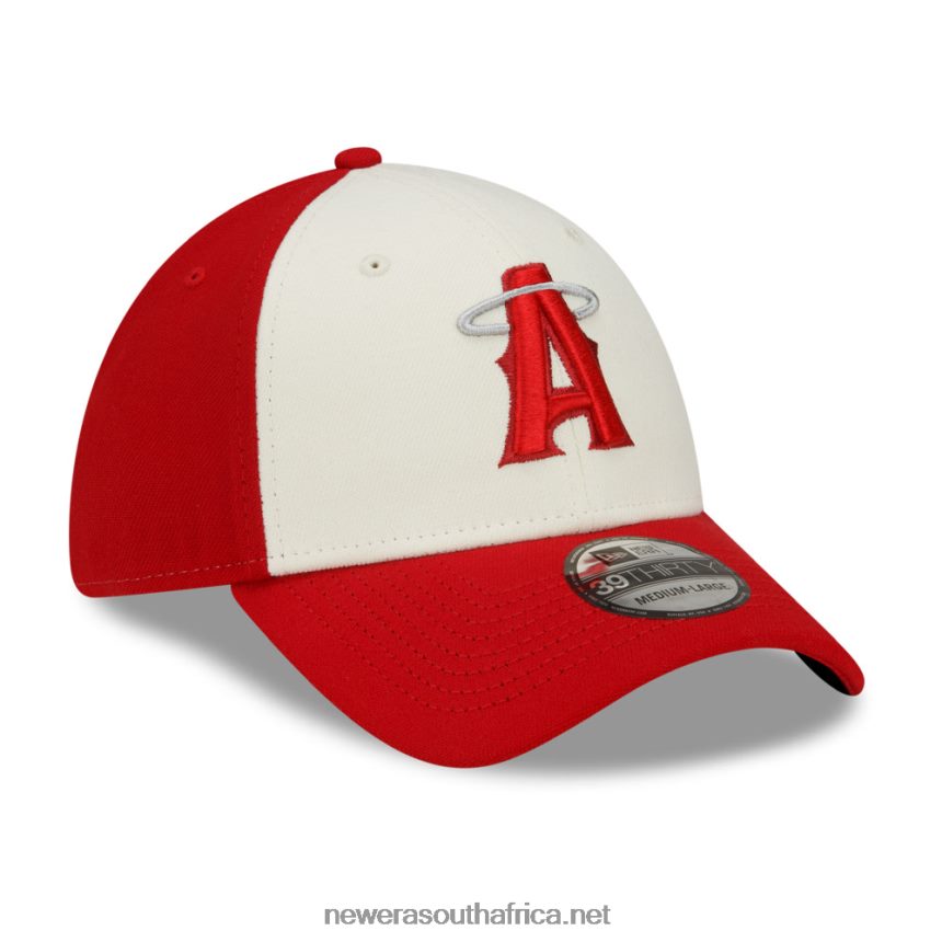 LA Angels MLB City Connect Red 39THIRTY Stretch Fit Cap New Era TRBRBN2158