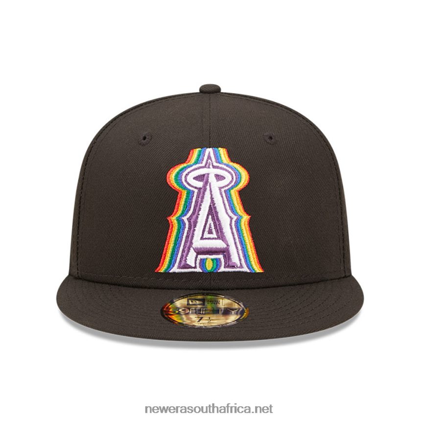 LA Angels MLB Prismatic Black 59FIFTY Fitted Cap New Era TRBRBN179