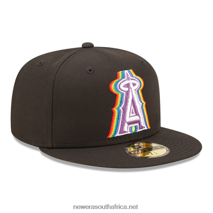 LA Angels MLB Prismatic Black 59FIFTY Fitted Cap New Era TRBRBN179