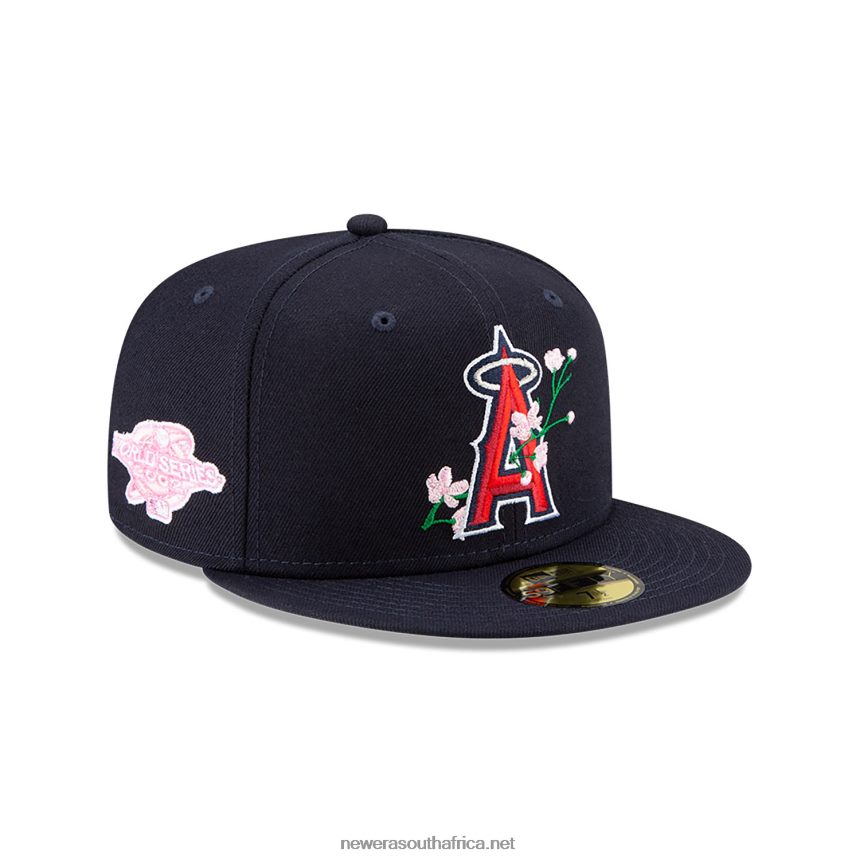 LA Angels Side Patch Bloom Navy 59FIFTY Fitted Cap New Era TRBRBN1019