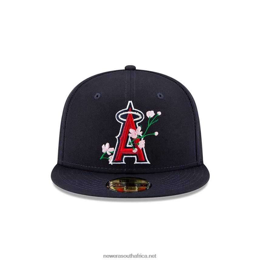 LA Angels Side Patch Bloom Navy 59FIFTY Fitted Cap New Era TRBRBN1019