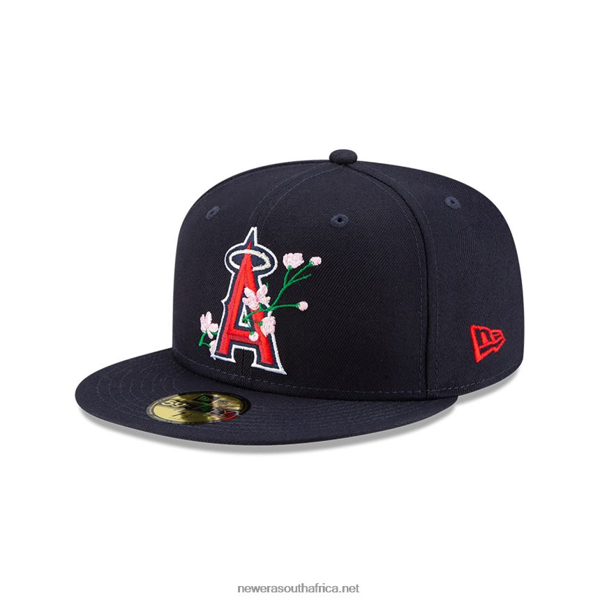 LA Angels Side Patch Bloom Navy 59FIFTY Fitted Cap New Era TRBRBN1019