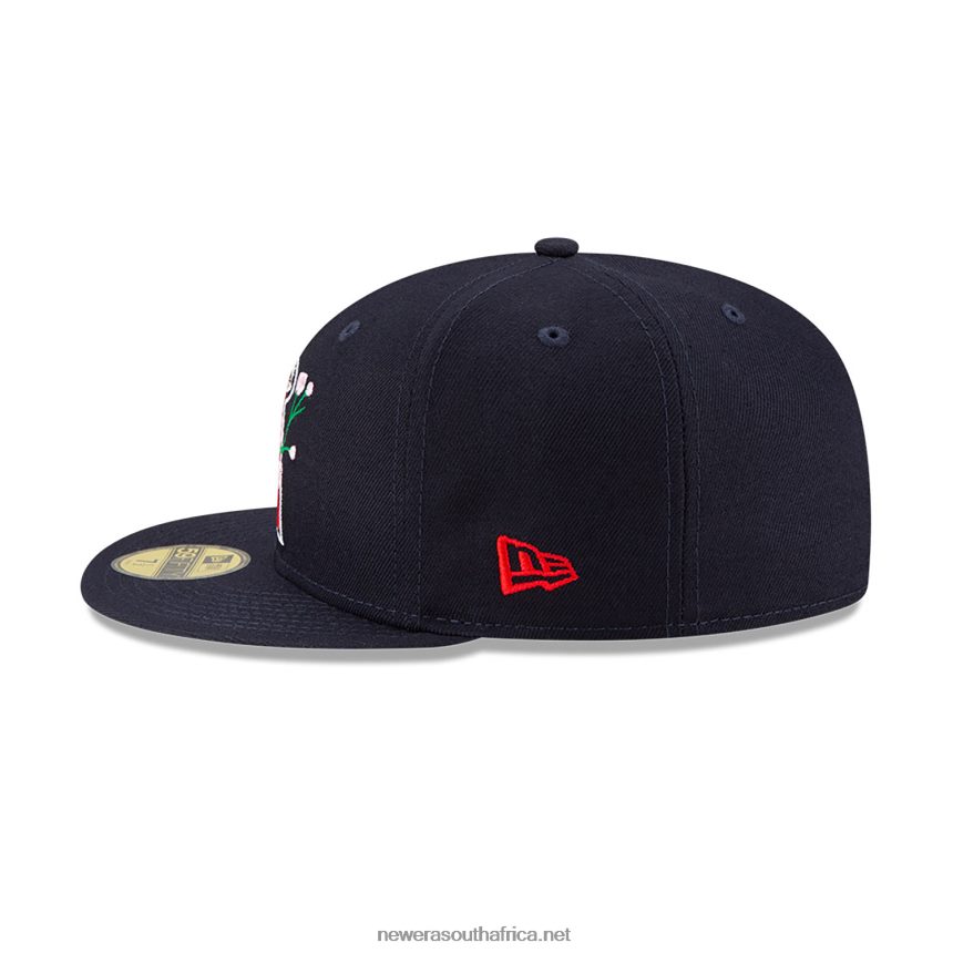 LA Angels Side Patch Bloom Navy 59FIFTY Fitted Cap New Era TRBRBN1019