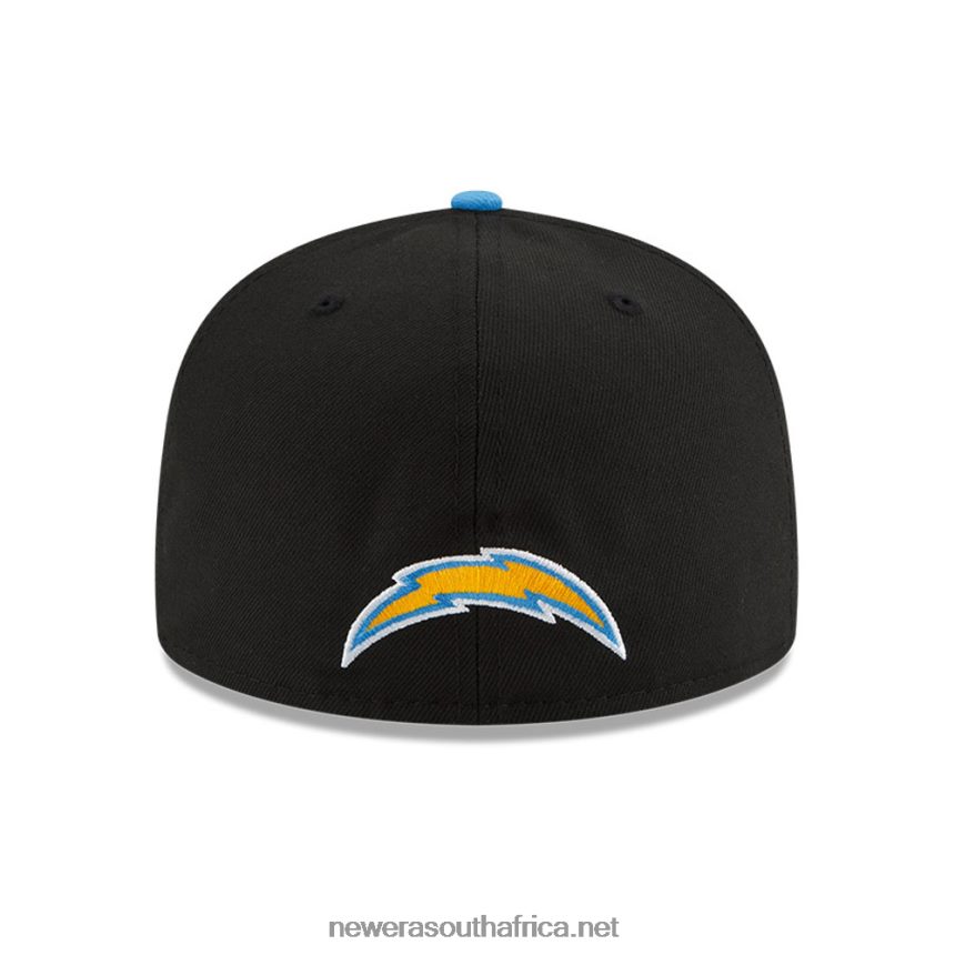 LA Chargers NFL Draft Black 59FIFTY Fitted Cap New Era TRBRBN1093