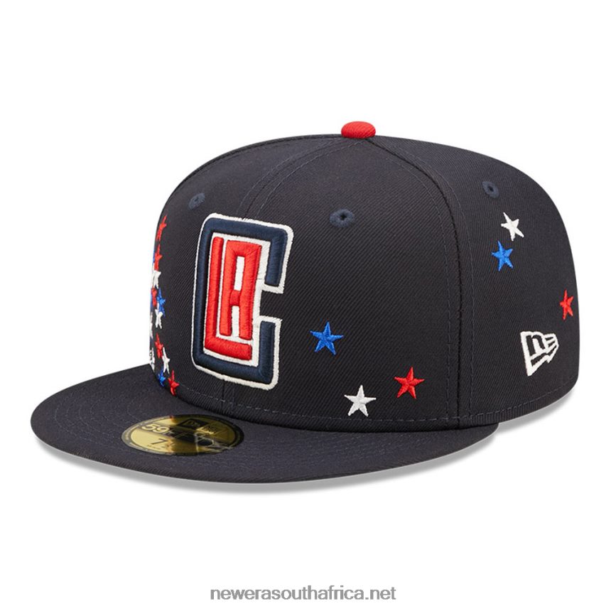 LA Clippers NBA Americana Navy 59FIFTY Fitted Cap New Era TRBRBN970